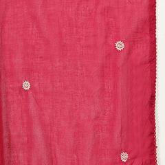 Kimayra Cotton Calf Length Solid 3/4 Sleeve Round Neck Flared Kurta Suit Set