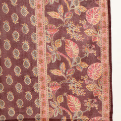 Kimayra Cotton Calf Length Printed 3/4 Sleeve V-Neck Flared Kurta Suit Set