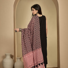 Kimayra Rayon Calf Length Solid Sleeveless V-Neck Flared Kurta Suit Set