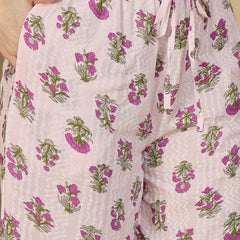 Kimayra Rayon Calf Length Printed Sleeveless Strappy Straight Kurta Suit Set